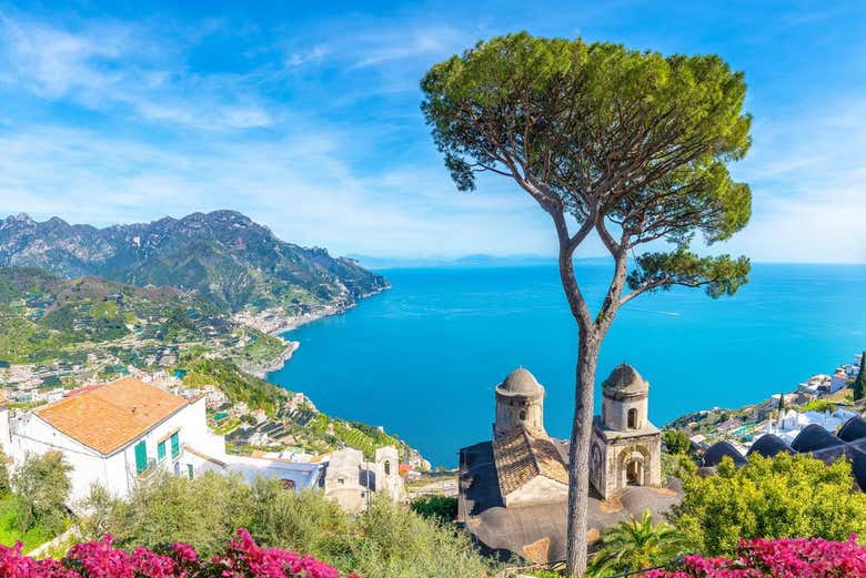 Vue de la Villa Rufolo à Ravello