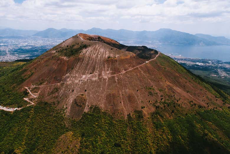 Vue sur le mont Vésuve